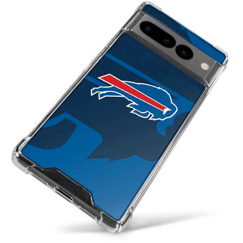 NFL Buffalo Bills Double Vision Google Pixel 7 Pro Clear Case